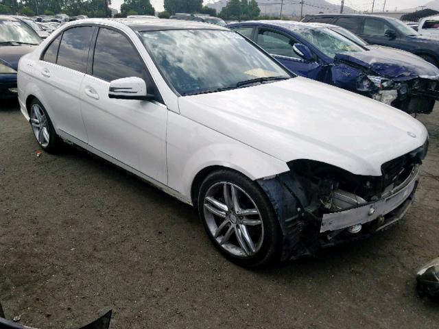 WDDGF4HB2DA746854 - 2013 MERCEDES-BENZ C 250 WHITE photo 1