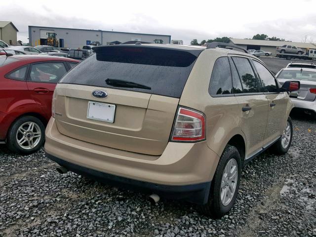 2FMDK36C37BA68831 - 2007 FORD EDGE SE GOLD photo 4