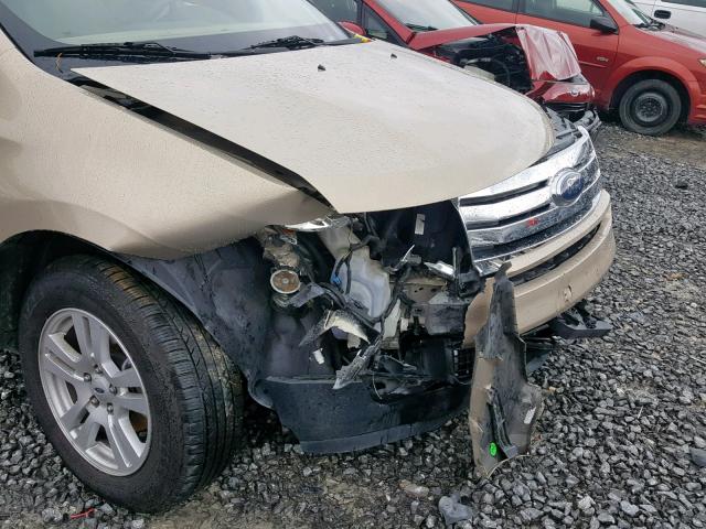 2FMDK36C37BA68831 - 2007 FORD EDGE SE GOLD photo 9