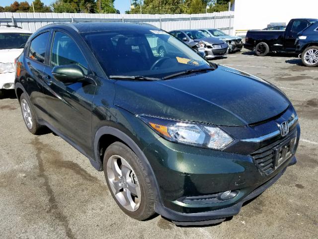 3CZRU5H70GM753913 - 2016 HONDA HR-V EXL GREEN photo 1