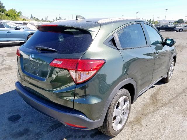 3CZRU5H70GM753913 - 2016 HONDA HR-V EXL GREEN photo 4