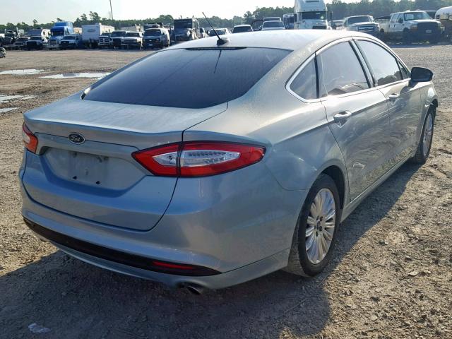 3FA6P0LU7DR178777 - 2013 FORD FUSION SE TURQUOISE photo 4