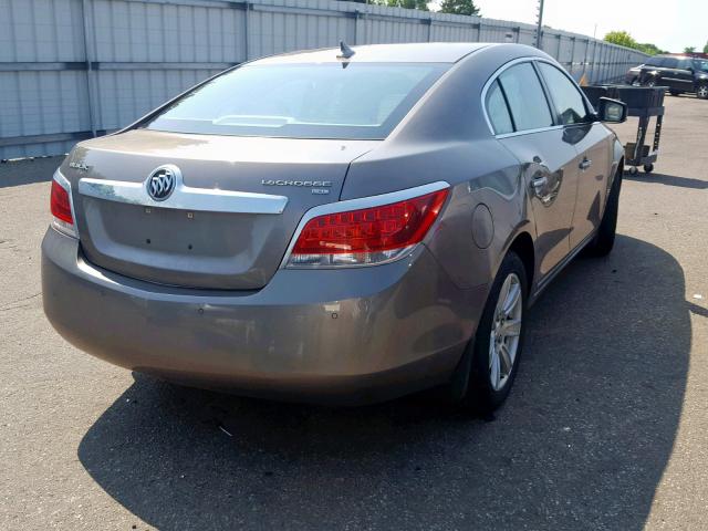 1G4GC5EG3AF186748 - 2010 BUICK LACROSSE C TAN photo 4