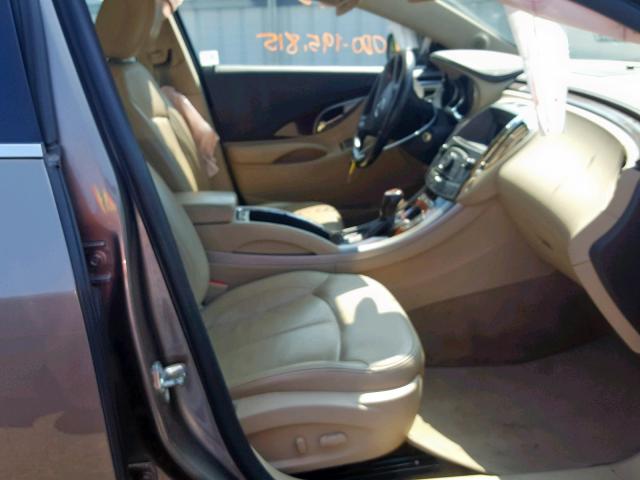 1G4GC5EG3AF186748 - 2010 BUICK LACROSSE C TAN photo 5