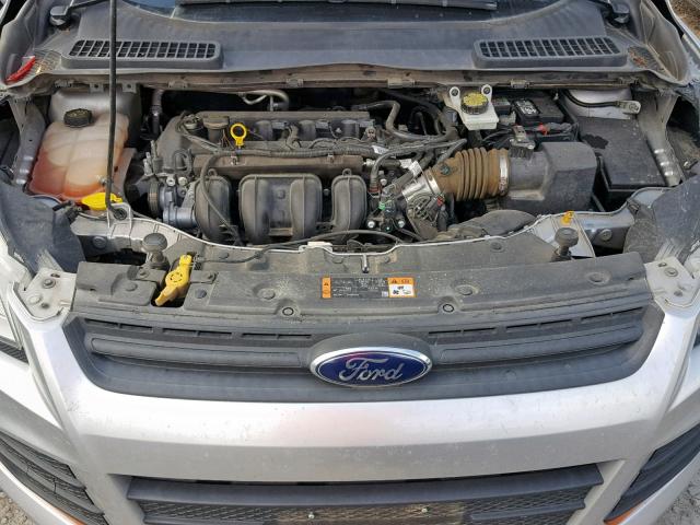 1FMCU0F72EUC75399 - 2014 FORD ESCAPE S SILVER photo 7