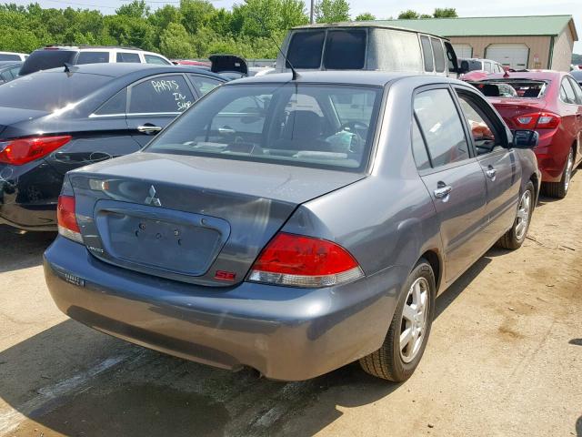 JA3AJ26E26U063262 - 2006 MITSUBISHI LANCER ES GRAY photo 4