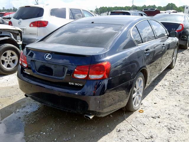 JTHBH96S265034367 - 2006 LEXUS GS 300 BLUE photo 4