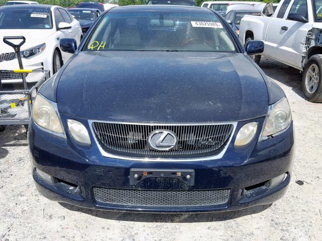 JTHBH96S265034367 - 2006 LEXUS GS 300 BLUE photo 9