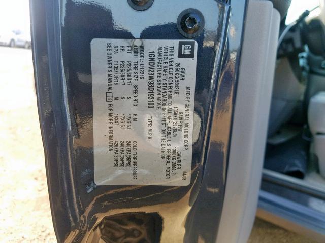 1GNDV23W98D193100 - 2008 CHEVROLET UPLANDER L 灰色 照片 10