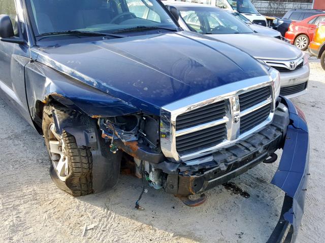 1D7HW48N46S624542 - 2006 DODGE DAKOTA QUA BLUE photo 9