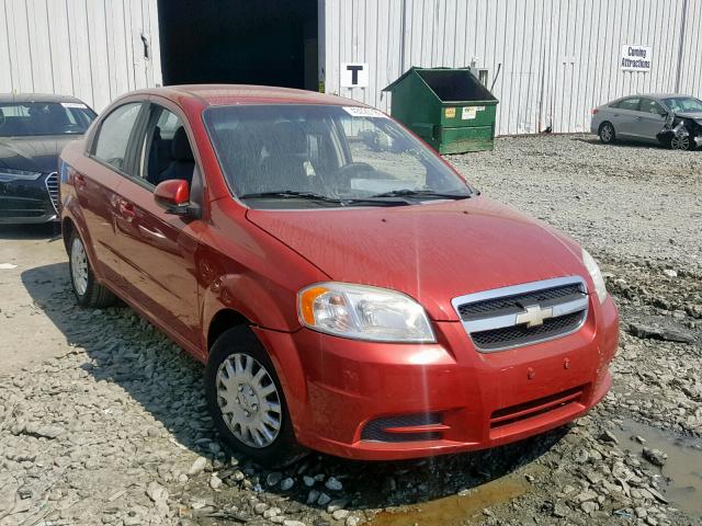 KL1TD5DE7AB119634 - 2010 CHEVROLET AVEO LS RED photo 1