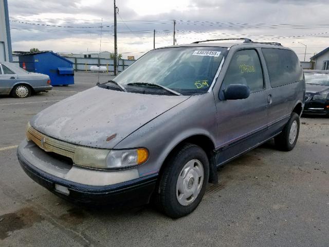 4M2DV11W0PDJ38971 - 1993 MERCURY VILLAGER GRAY photo 2