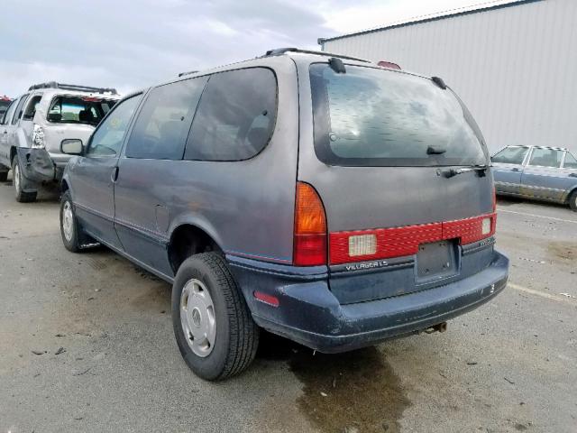 4M2DV11W0PDJ38971 - 1993 MERCURY VILLAGER GRAY photo 3