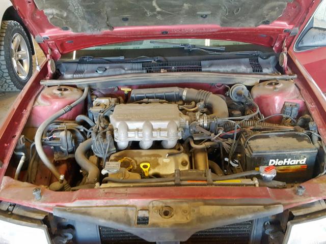 1B3AA4639SF572387 - 1995 DODGE SPIRIT RED photo 7