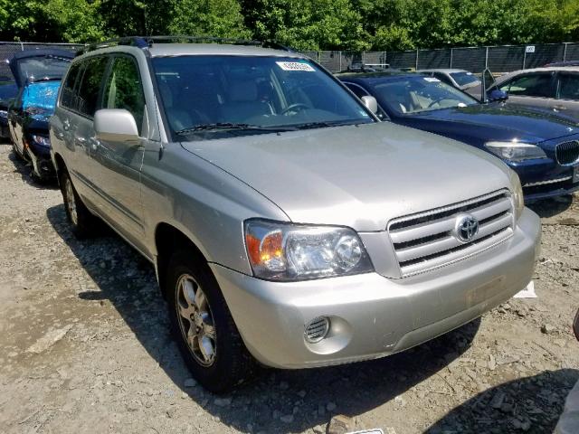 JTEGP21A640027198 - 2004 TOYOTA HIGHLANDER SILVER photo 1