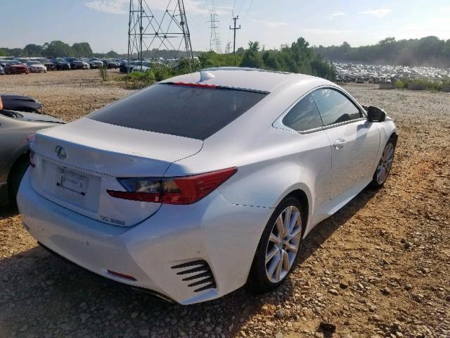 JTHHE5BC9F5000307 - 2015 LEXUS RC 350 WHITE photo 4