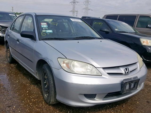 2HGES16435H580428 - 2005 HONDA CIVIC DX SILVER photo 1