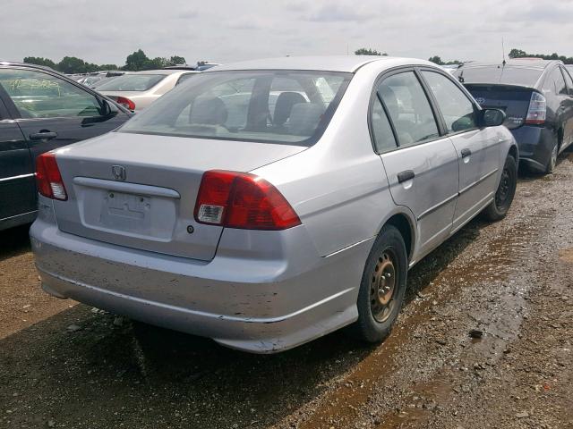 2HGES16435H580428 - 2005 HONDA CIVIC DX SILVER photo 4