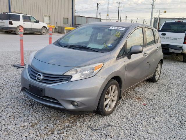 3N1CE2CP9EL372646 - 2014 NISSAN VERSA NOTE SILVER photo 2