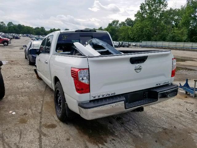 1N6AA1EJ8JN544188 - 2018 NISSAN TITAN S WHITE photo 3