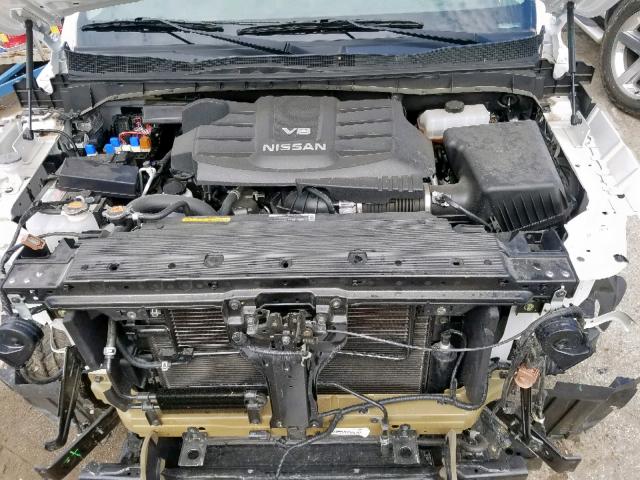 1N6AA1EJ8JN544188 - 2018 NISSAN TITAN S WHITE photo 7