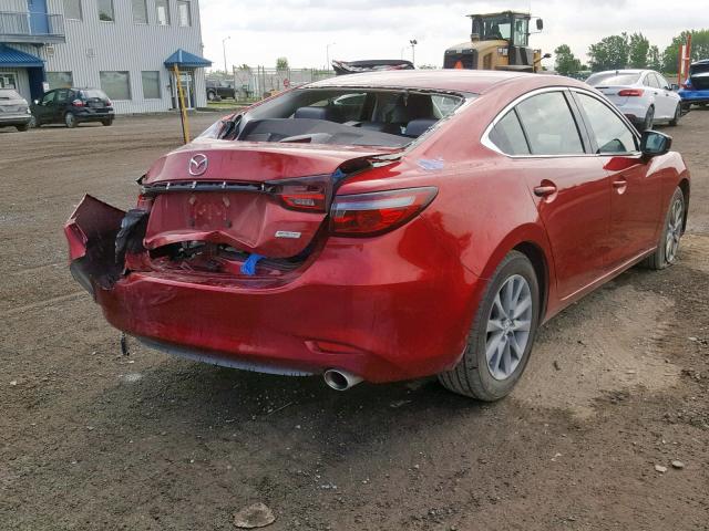 JM1GL1VY2J1317543 - 2018 MAZDA 6 GS-L RED photo 4