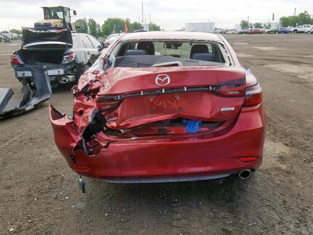 JM1GL1VY2J1317543 - 2018 MAZDA 6 GS-L RED photo 9