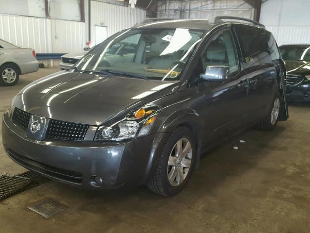 5N1BV28U76N114579 - 2006 NISSAN QUEST S GRAY photo 2