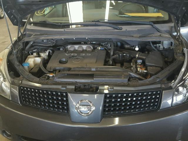 5N1BV28U76N114579 - 2006 NISSAN QUEST S GRAY photo 7