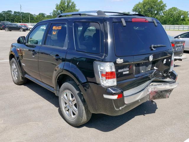 4M2CU87168KJ37825 - 2008 MERCURY MARINER PR BLACK photo 3