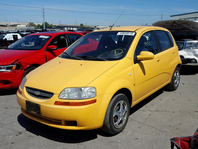KL1TD66607B779549 - 2007 CHEVROLET AVEO BASE Sarı foto 2