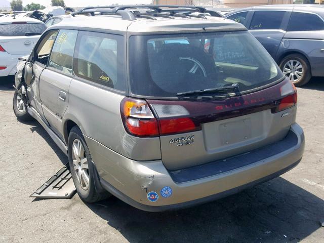 4S3BH815947617467 - 2004 SUBARU LEGACY OUT BEIGE photo 3