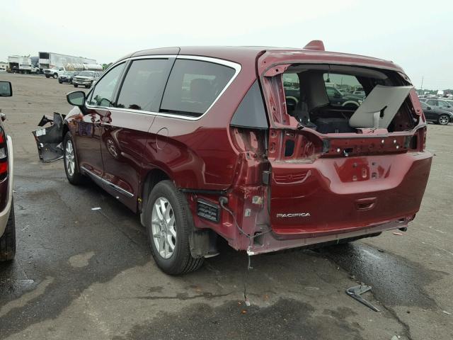 2C4RC1DG6HR520541 - 2017 CHRYSLER PACIFICA T RED photo 3