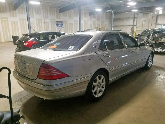 WDBNG84J16A476195 - 2006 MERCEDES-BENZ S 500 4MAT SILVER photo 4