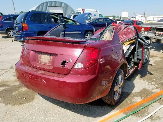 1G8AL55F66Z140932 - 2006 SATURN ION LEVEL BURGUNDY photo 4