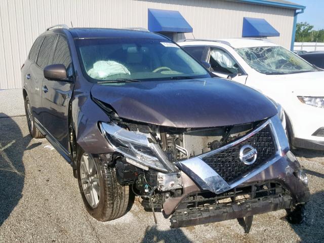 5N1AR2MN2FC713710 - 2015 NISSAN PATHFINDER BROWN photo 1