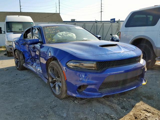 2C3CDXHG8KH507730 - 2019 DODGE CHARGER GT BLUE photo 1