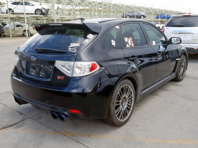 JF1GR8H64BL827003 - 2011 SUBARU IMPREZA WR BLACK photo 4