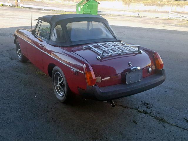 GHN5UH440368G - 1977 MG MGB RED photo 3