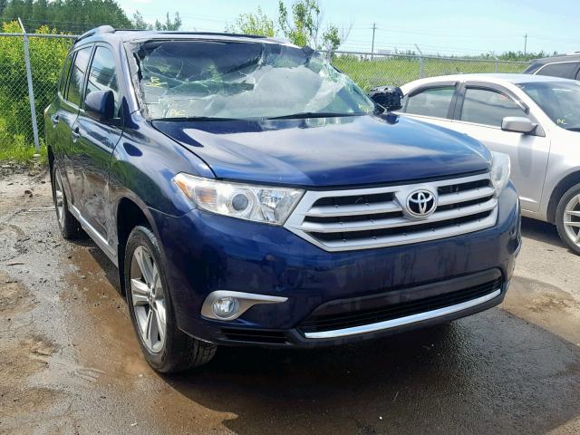 5TDBK3EH4DS202734 - 2013 TOYOTA HIGHLANDER BLUE photo 1