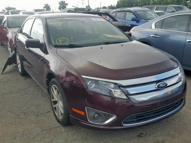 3FAHP0JGXCR378914 - 2012 FORD FUSION SEL MAROON photo 1