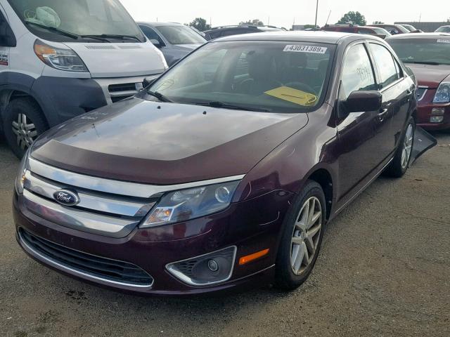 3FAHP0JGXCR378914 - 2012 FORD FUSION SEL MAROON photo 2