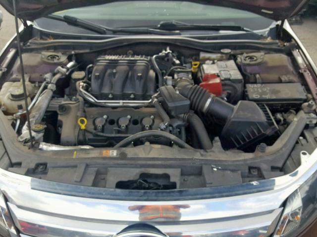 3FAHP0JGXCR378914 - 2012 FORD FUSION SEL MAROON photo 7