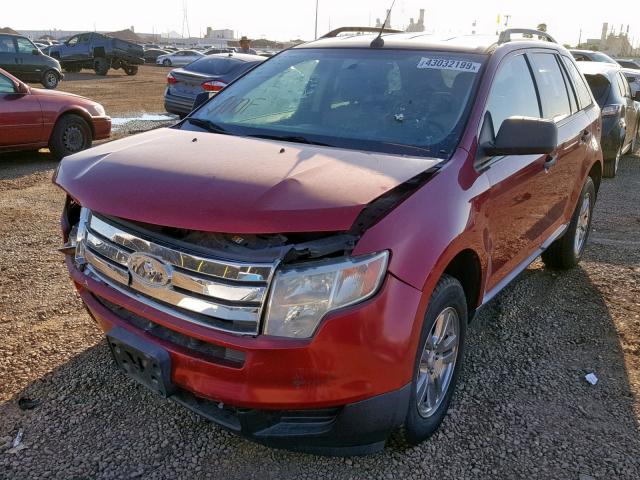 2FMDK36C28BB08656 - 2008 FORD EDGE SE RED photo 2