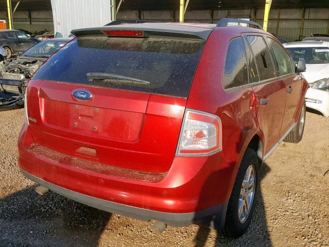 2FMDK36C28BB08656 - 2008 FORD EDGE SE RED photo 4