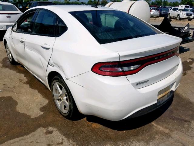 1C3CDFBB3FD306375 - 2015 DODGE DART SXT WHITE photo 3