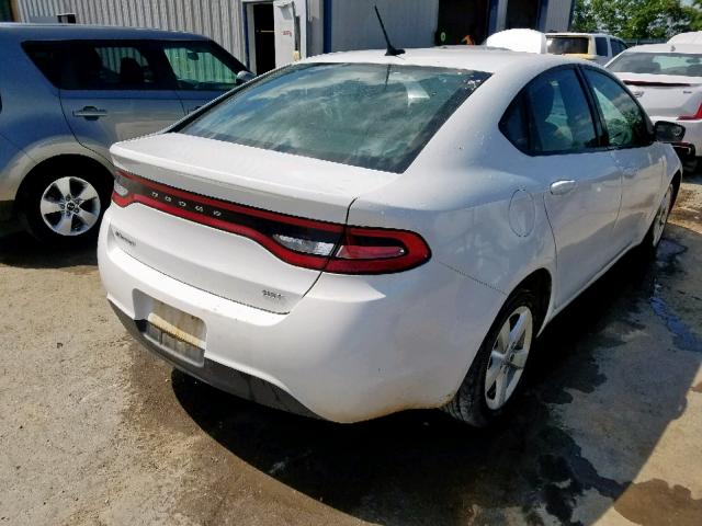 1C3CDFBB3FD306375 - 2015 DODGE DART SXT WHITE photo 4