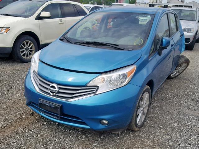 3N1CE2CP6EL352967 - 2014 NISSAN VERSA NOTE BLUE photo 2