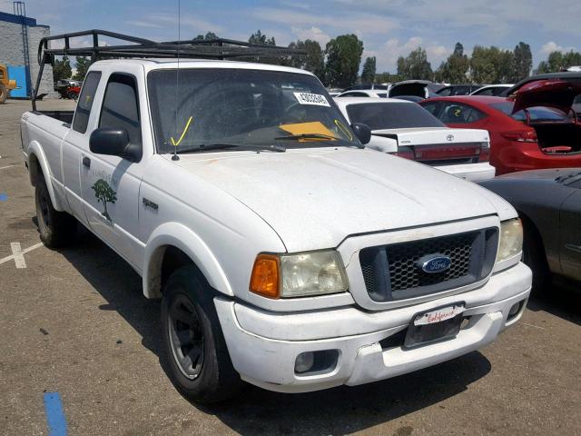 1FTYR14U25PA14573 - 2005 FORD RANGER SUP WHITE photo 1