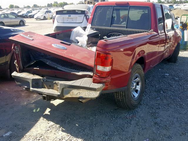 1FTYR14D89PA62469 - 2009 FORD RANGER SUP RED photo 4